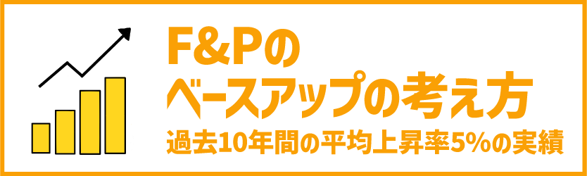 F&Pのベースアップの考え方