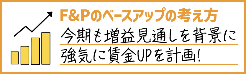 F&Pのベースアップの考え方